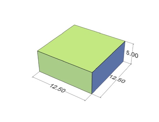 Neodymový tanierový magnet MPŁ 12,5x12,5x5 N38