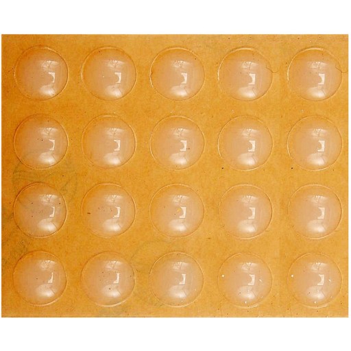 Samolepiace silikónové podložky 10mm 20 kusov
