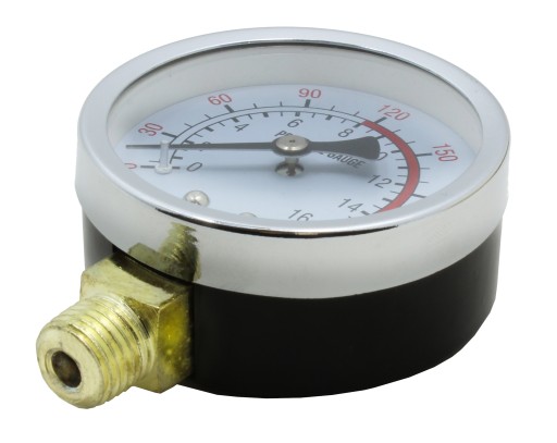 60 mm manometer pre vzduchový kompresor, závit M14 M1/4'', rozsah 0-16 bar