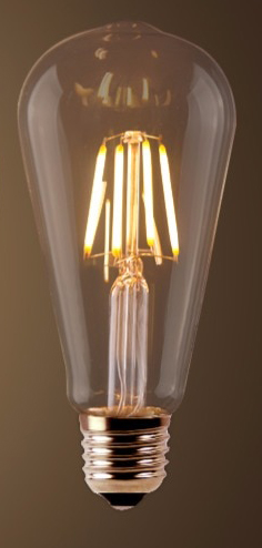 LED žiarovka E27 ST64 6W RETRO teplá