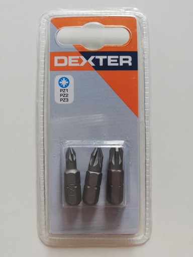 Bity Dexter, 3 bity skrutkovačov PZ1/2/3