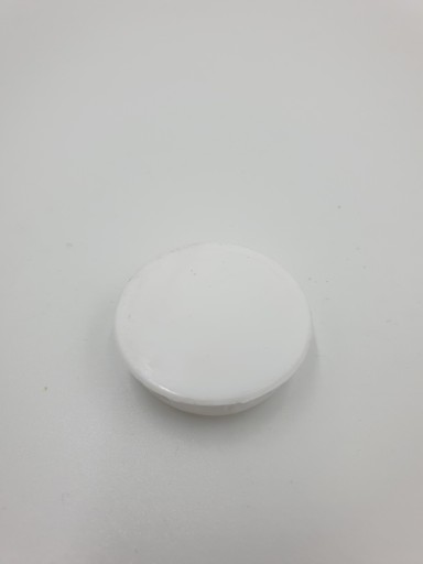 Zástrčka diery závesu 35mm biela 10 ks