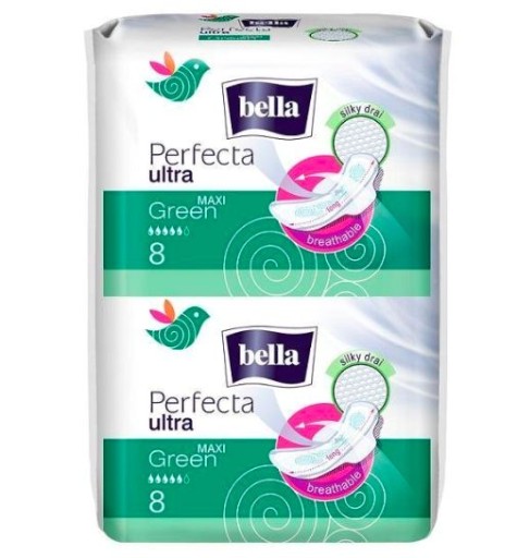 Bella Perfecta Green Maxi hygienické vložky 16 ks.