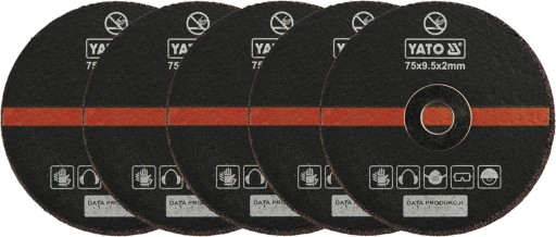 KOVOVÉ REZNÉ KOTÚČE 75 mm KOTÚČE 5 YATO