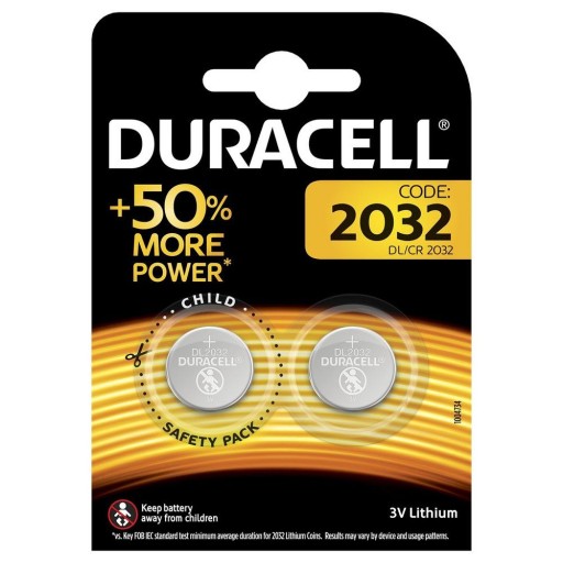 5x GOMBÍKOVÉ BATÉRIE Duracell DL-2032 3V