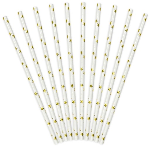 ZLATÉ PAPIEROVÉ SLAMKY 19,5CM 10KS