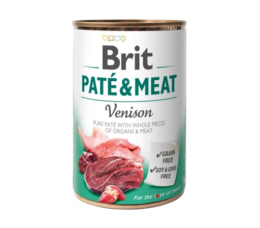 Brit PATE MEAT mokrá strava srnčia konzerva 800g