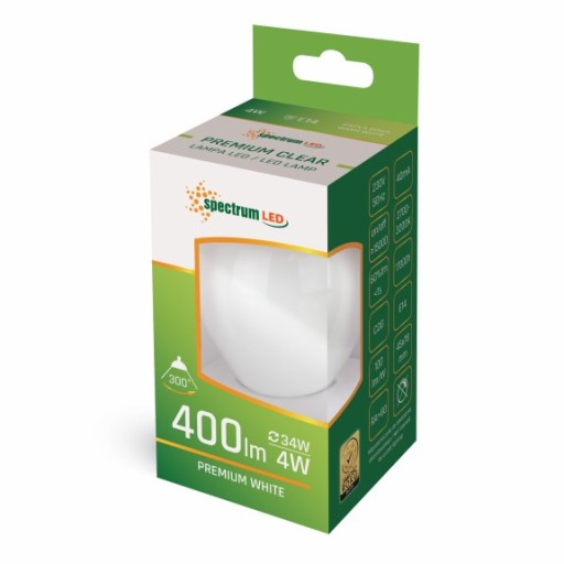 LED GUĽOVÁ ŽIAROVKA E-27 4W 230V COG WW WOJ+14074