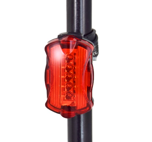 BIKE SVETLO 5 LED ZADNÉ BICYKLE SVETLO