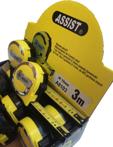 ASSIST Rolovacie pravítko, široké, 3m PREMIUM
