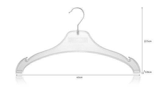 OTOČNÉ VEŠIAKY NA OBLEČENIE, ČÍRE, SILNÉ, 43 cm