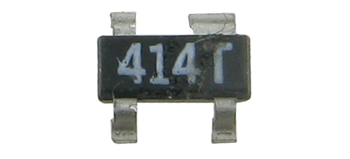 NPN tranzistor AT41411 414T 12V/50mA až 7GHz SOT143 /3647