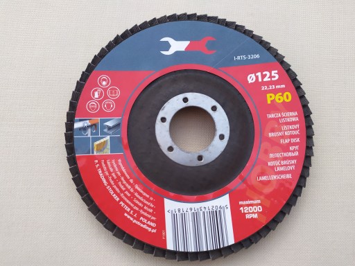 KLAPKOVÝ DISK KLAPOVÝ BRÚSNY KOTOÚČ 125 mm P60