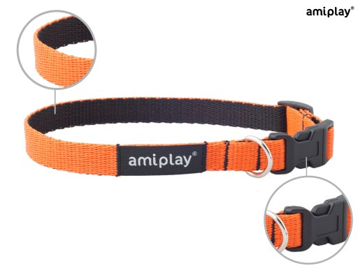 amiplay Nastaviteľný golier Twist M Orange