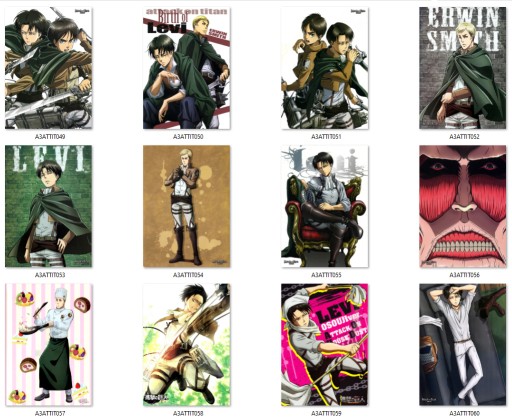 A3 Plagát Manga Anime Attack on Titan VEĽKÝ VÝBER