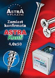 ASTRA KONFI SKRUTKY 4,0X50 TX 20-100 ks