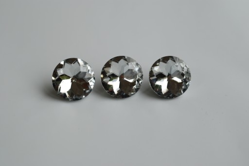 Poťahový gombík krištáľové sklenené flitre 18 mm