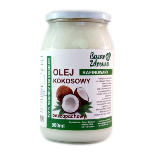 Rafinovaný kokosový olej bez vône 900 ml FRESH