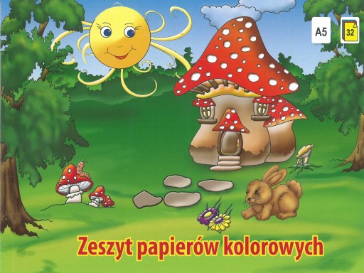 Zošit z farebných papierových výrezov, A5, 32 listov