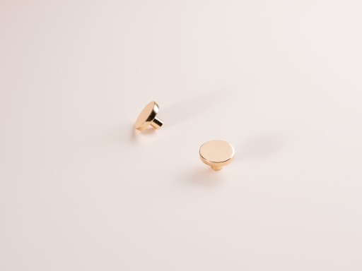 MODERNÝ JACK NÁBYTOK GOMBÍK, ZLATÝ LESK, 30mm