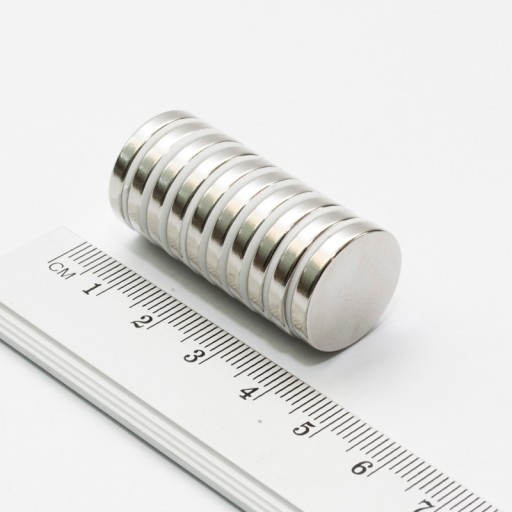 VALEC NEODYMOVÝ MAGNET 17x3 N38 SADA 4 ks