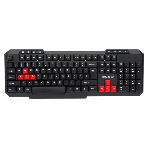 HERNÁ KLÁVESNICA 112 QWERTY KĽÚČOV USB ČIERNA DOMÁCA KANCELÁRIA PRE HRÁČOV