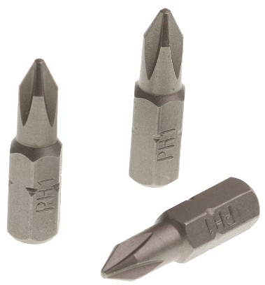 SADA KRÍŽOVÝCH BITOV PH1 x 25 mm 3 ks