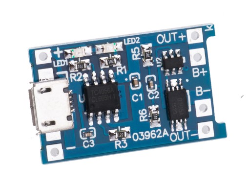 TP4056 LI-ION 5V 1A nabíjačka s 1S ochranou