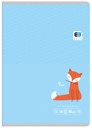 NOTEBOOK A5 16k mriežka B&B KIDS PASTEL INTERPRINT