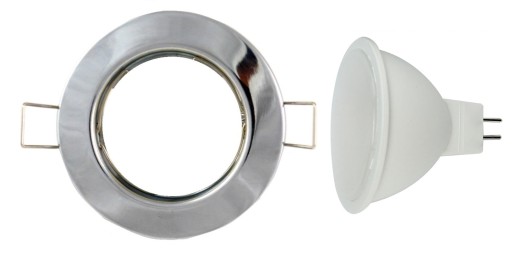 PEVNÉ SVIETIDLO DO STRIEBORNEJ STRECHY SILVER G5.3 LED 7W
