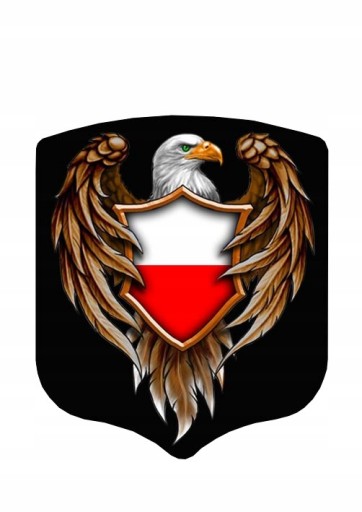 NÁLEPKA NÁLEPKA ZNAK ORLA VLAJKA POĽSKA