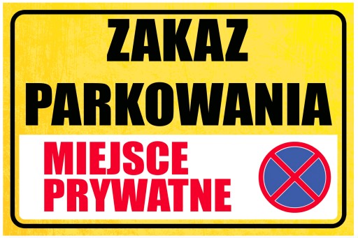 BEZ PARKOVANIA SÚKROMNÝ PRIESTOR TANIEK 20x30 PVC doska UV potlač WR15