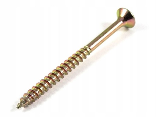 Skrutky do dreva kalené 4x40 mm 1kg POZINKOVANÉ, zlatožlté