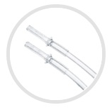 CANPOL Hrnček so skladacou trubicou PASTELS 210 ml SIVÁ