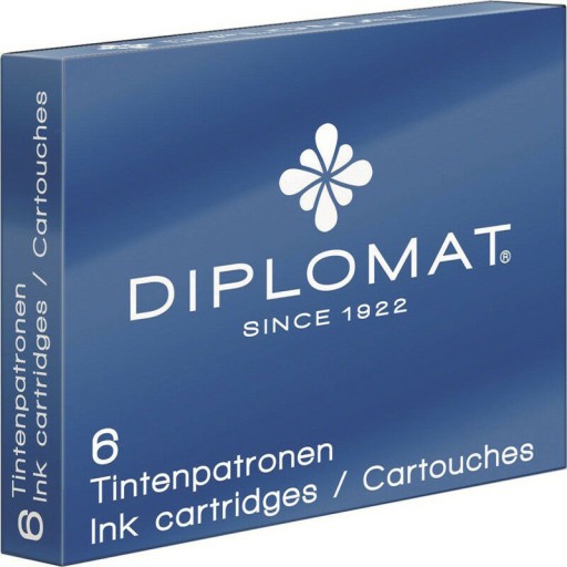 Náplne do pera DIPLOMAT, 6 ks, modré