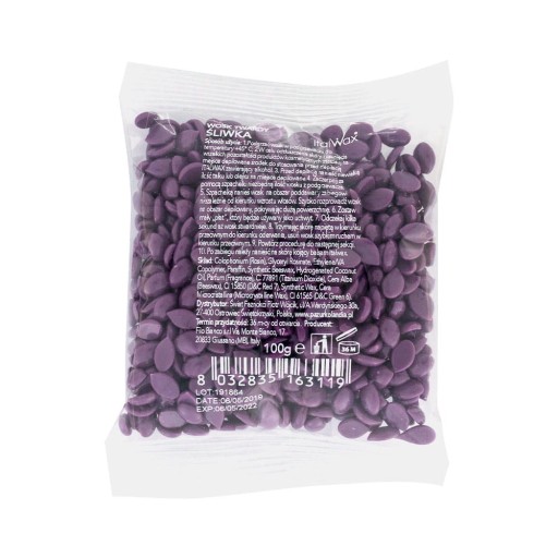ItalWax Plum tvrdý vosk v granulách 100g
