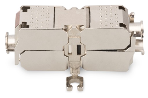 Adaptér barel konektora cat.6a RJ45 STP FTP obrazovka