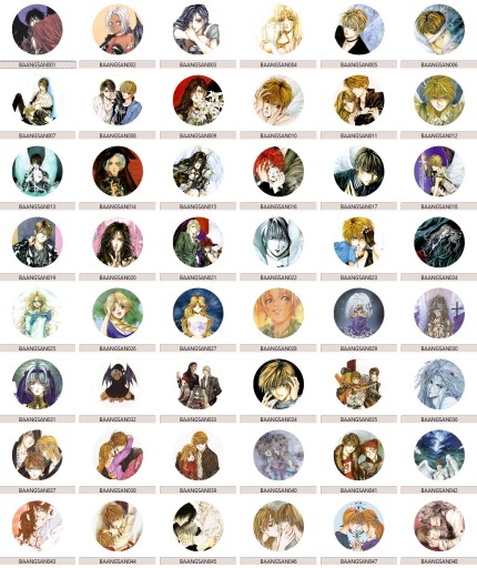 Manga Anime Angel Sanctuary Pins MNOHÉ DIZAJNY