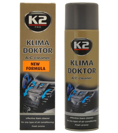 K2 KLIMA DOKTOR 500ML NA DEMONTÁŽ KLIMATIZÁCIE