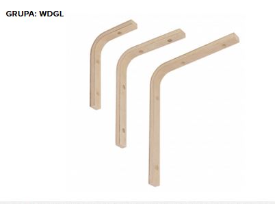 Drevený držiak police z borovice WDP 165