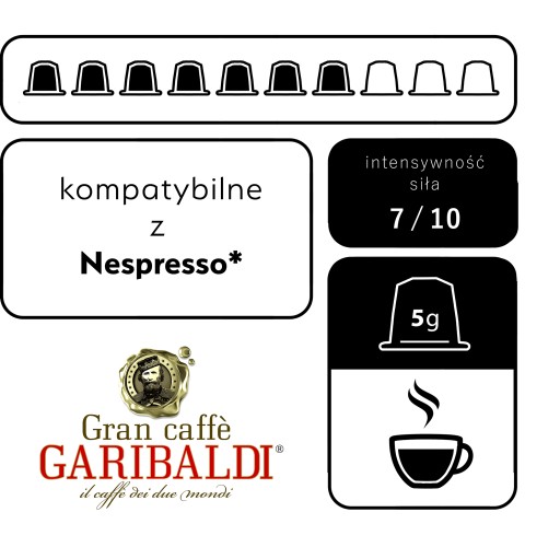 Kapsuly Nespresso Grand Class Garibaldi Selezione