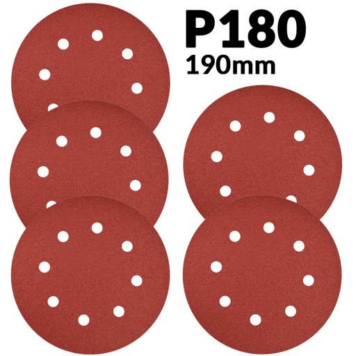 PAPIER BRÚSNY 190mm P180 5 ks MP-0020 0015 0017