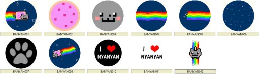Manga Anime NyaNyan Nyan Cat Pins MNOHÉ DIZAJNY