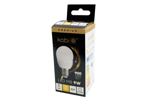 LED GUĽOVÁ ŽIAROVKA E27 9W TEPLÁ BIELA KOMBIN