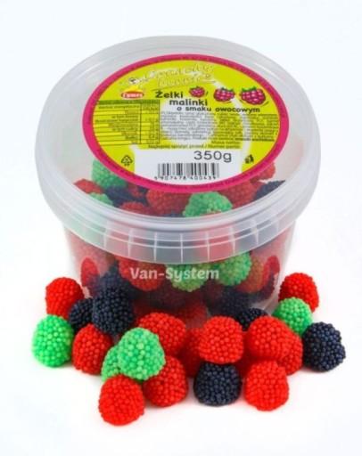 RASPBERRY BLACKBERRY CYMES JELLIES - 350g.