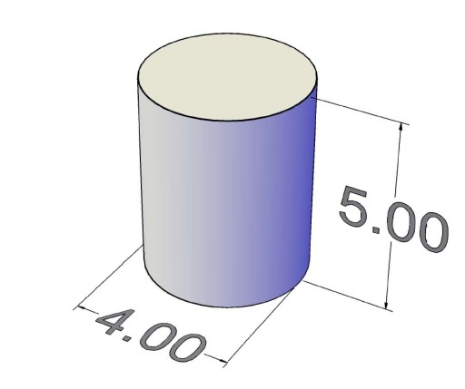 Neodymový magnet valcový MW 4x5 mm N38 50 ks.