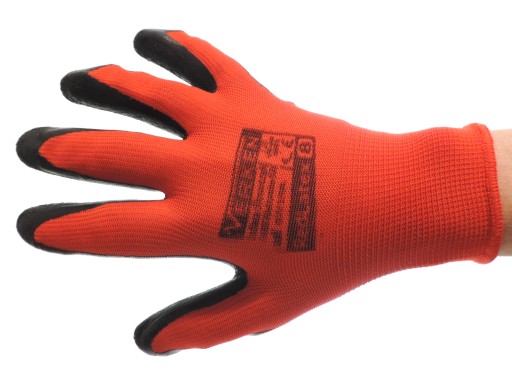 Verken RedLatexové rukavice Resistance and Grip 12 párov CE EN420 8