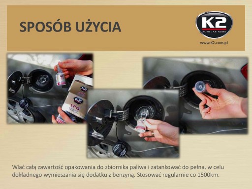 K2 LPG PROTIRECESNÉ PRÍSADA PRE LPG K2 LPG 1500 HP