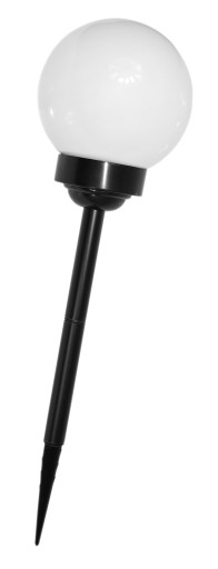 SOLÁRNA LAMPA MLIEČNE BIELA GUĽA 15cm 4 LED! XL