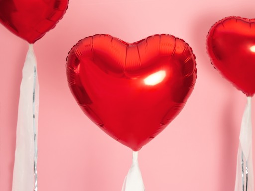 MEGA fóliový balón 60 cm ČERVENÉ SRDCE